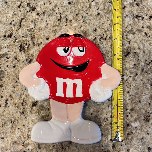 M&M Ceramic Red M&M Spoon Rest - Picture 2 of 10